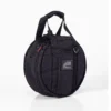 JINLEI hira daiko soft case - black padded carrying bag with top handle, shoulder strap, ID window, and curved zipper closure